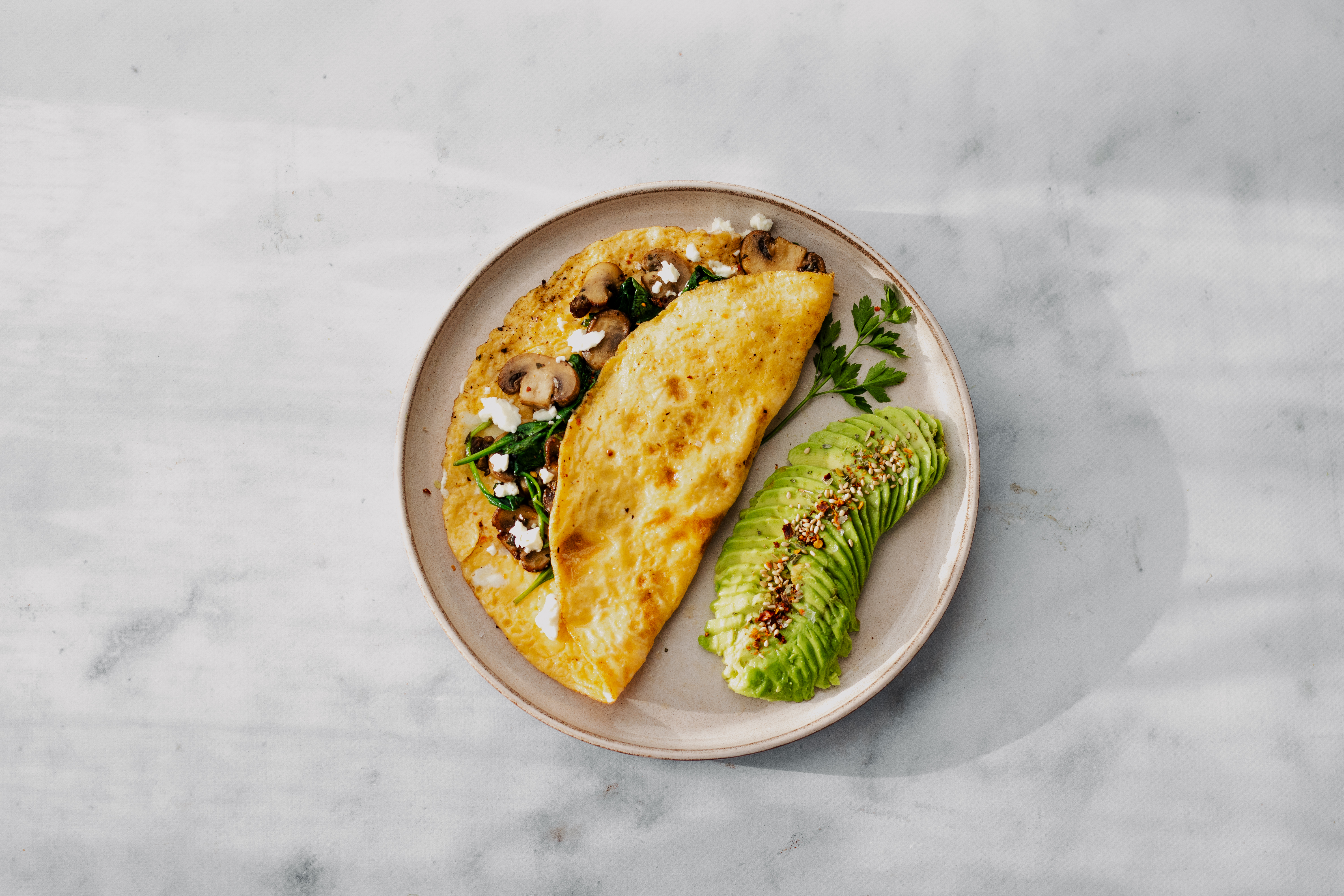 Omelet met champignons