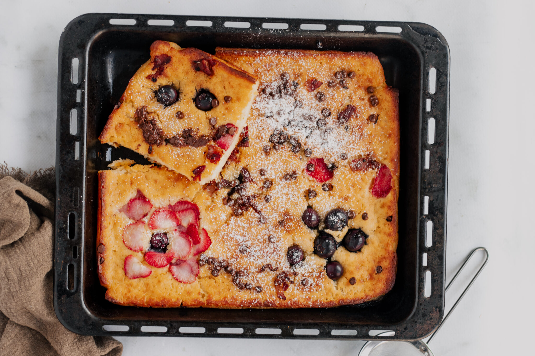 American pancake van de bakplaat