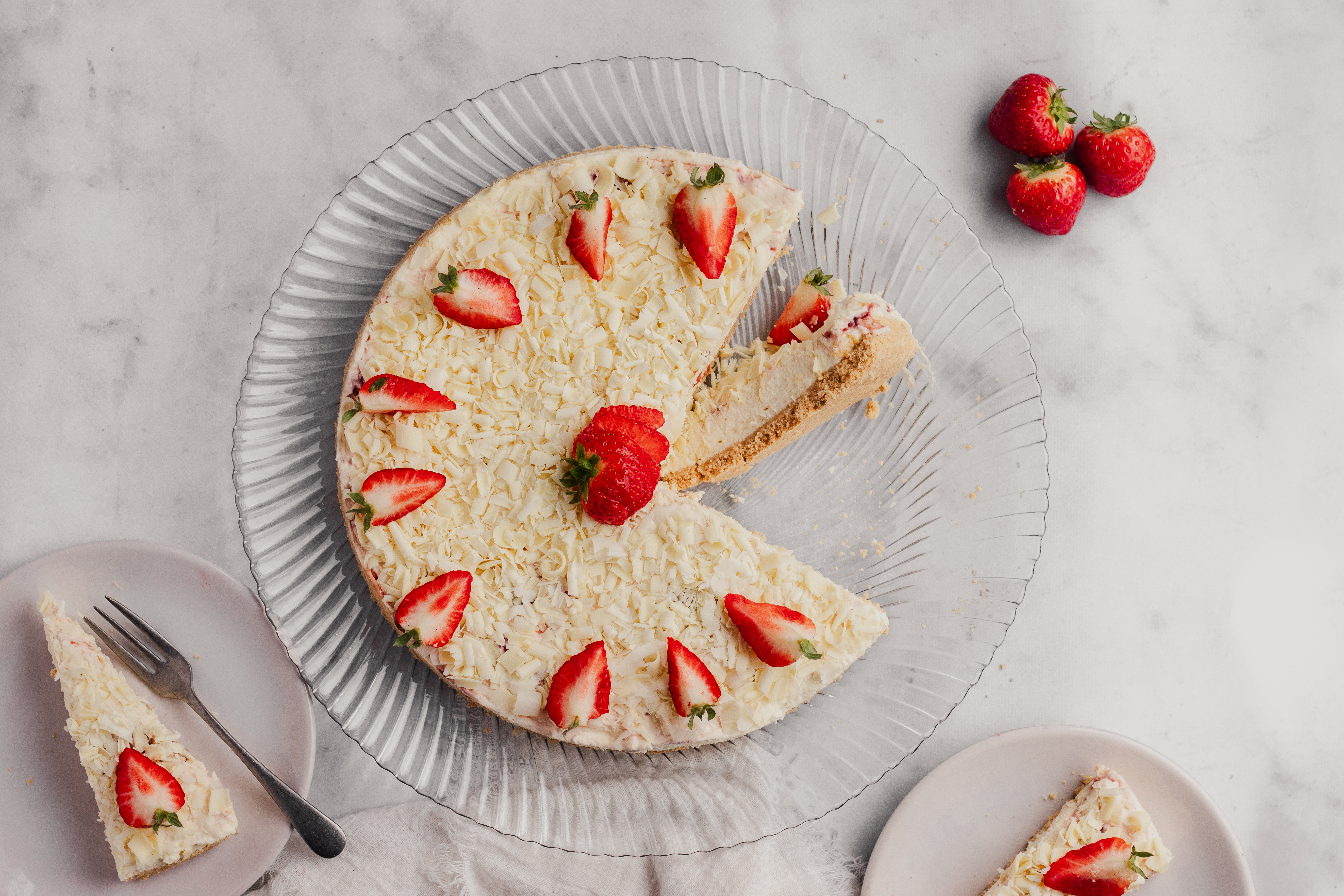 No bake cheesecake met witte chocolade