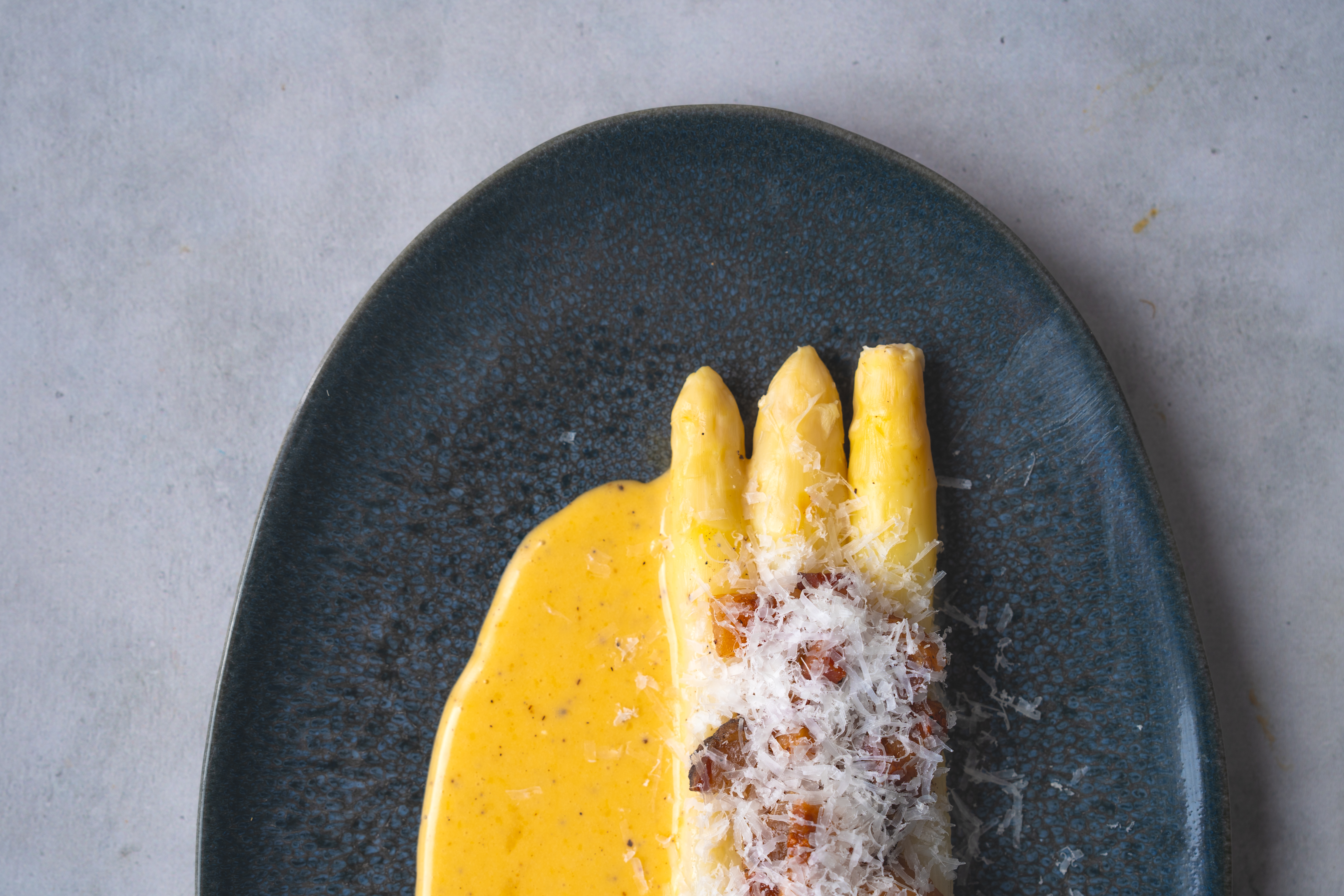 Witte asperges recepten / asperge carbonara