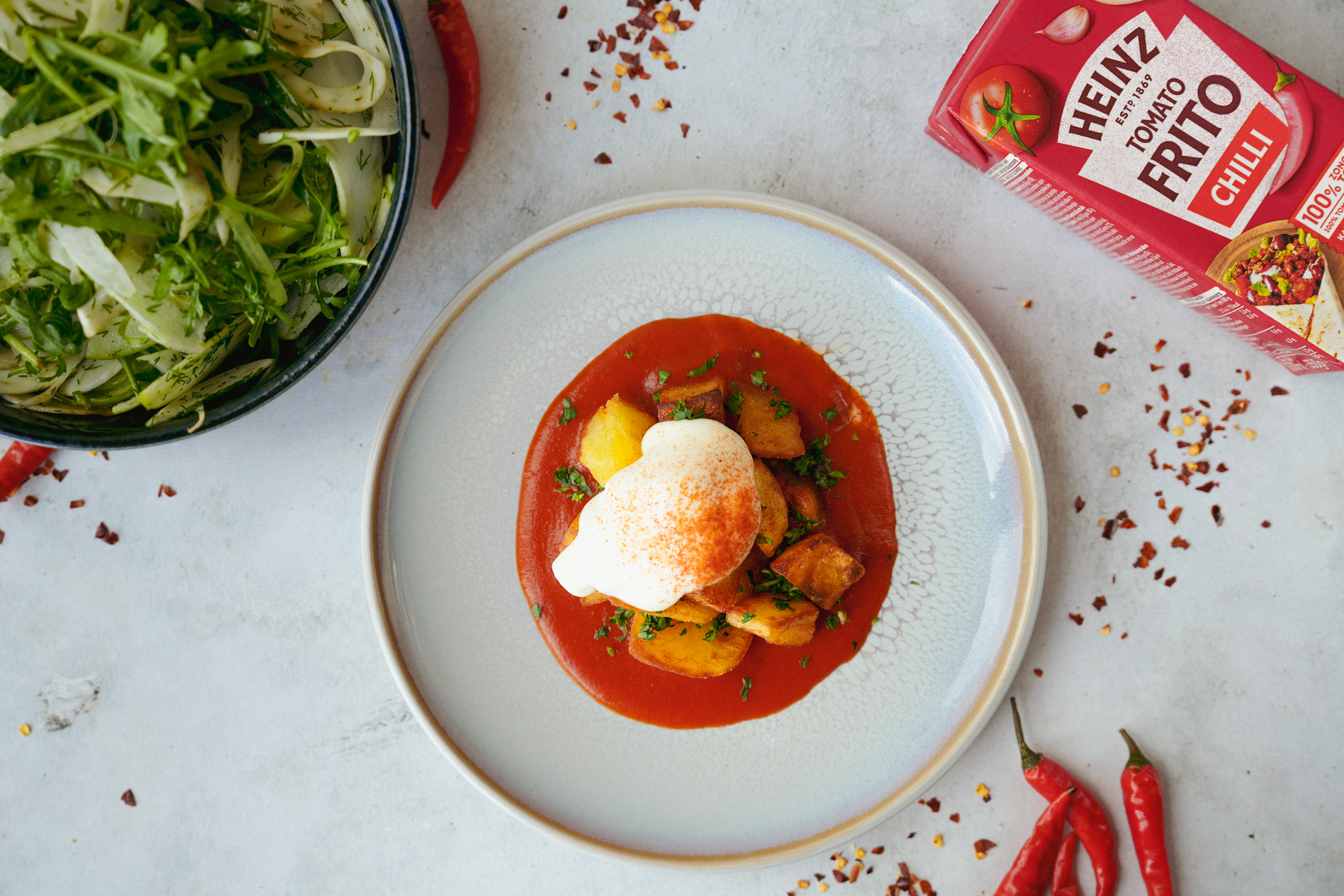 Snelle patatas bravas saus