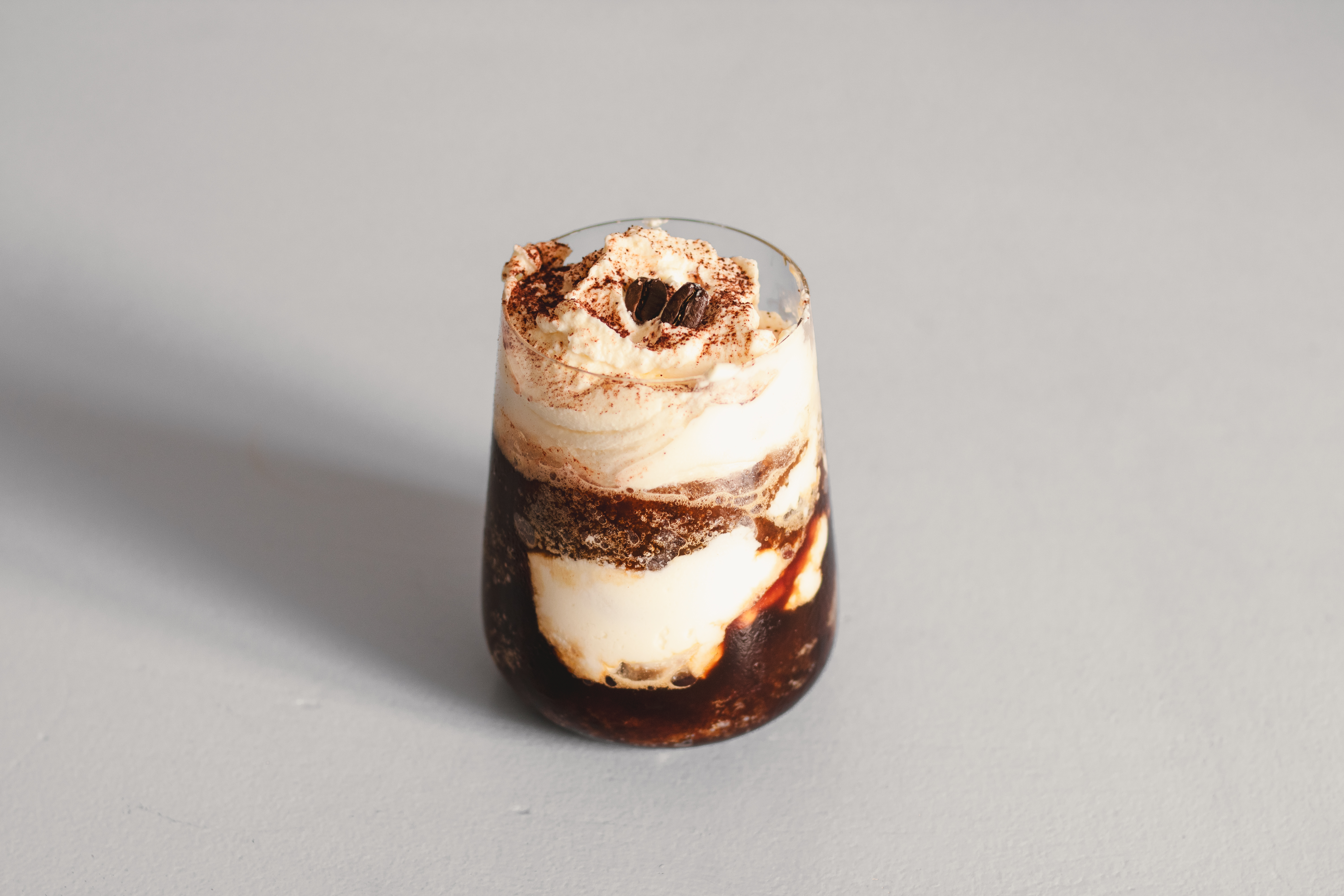 Koffiegranita met room