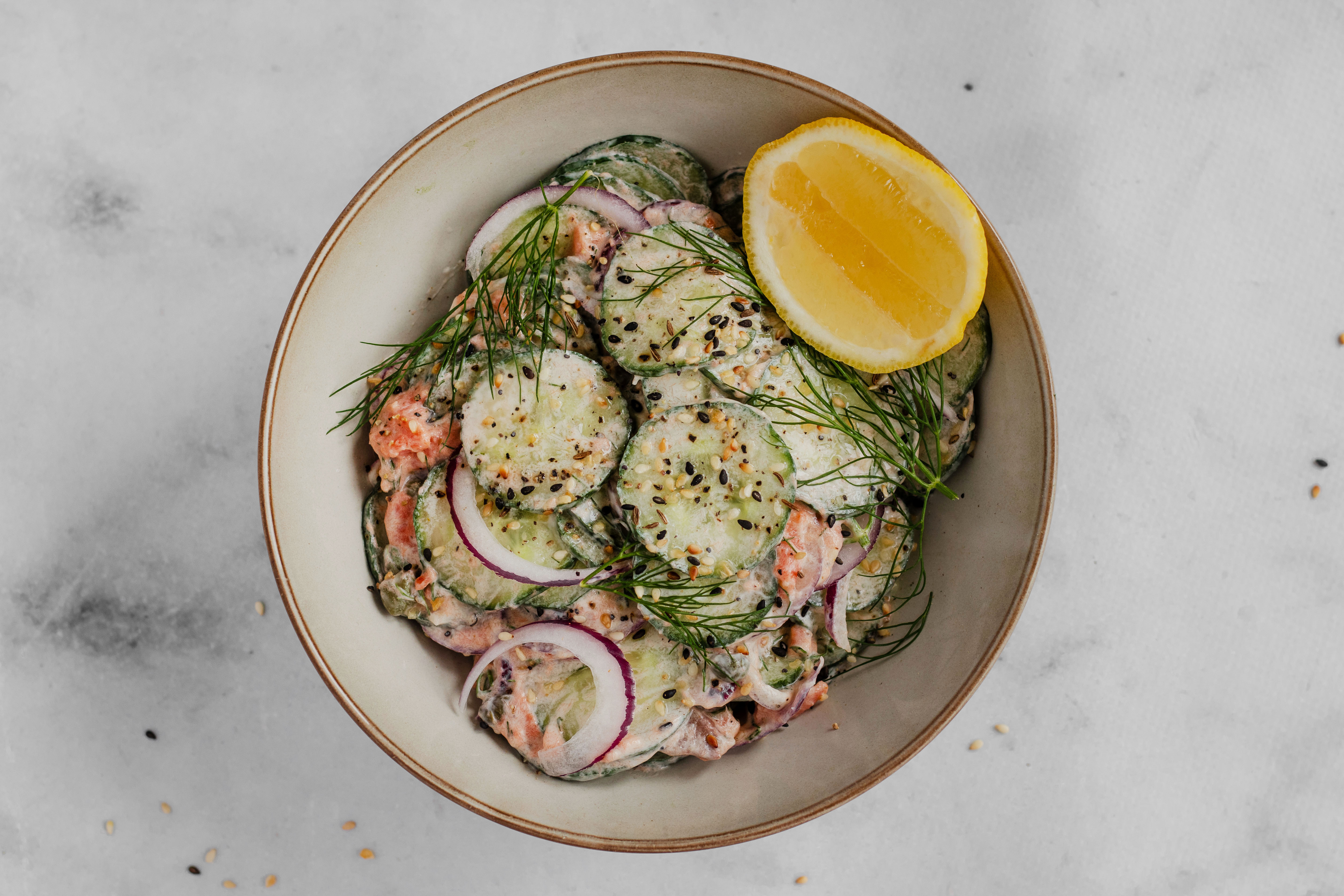 Komkommersalade maken TikTok