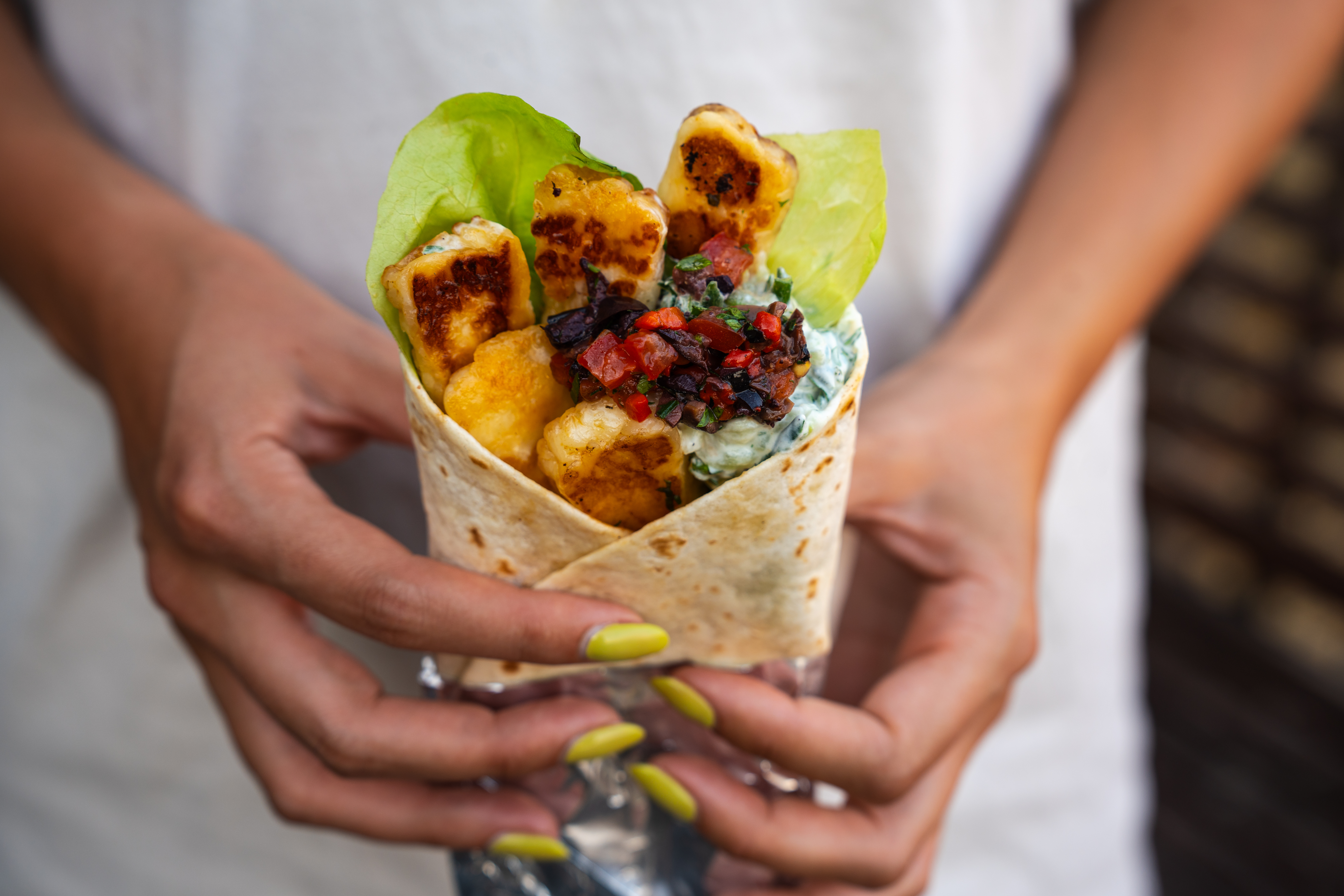 halloumi-wrap