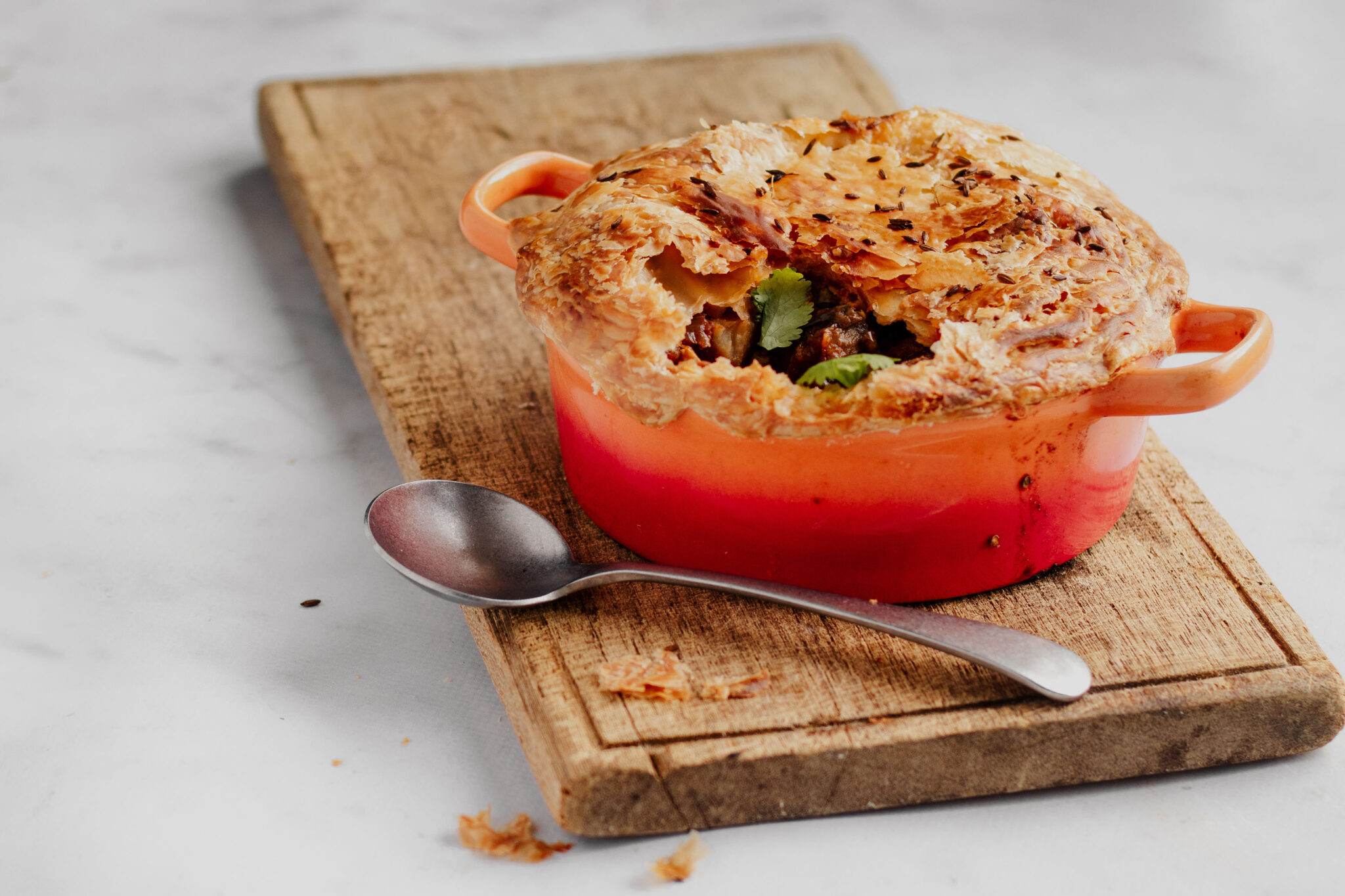 Paratha pot pies | paratha-pasteitjes | restjes opmaken