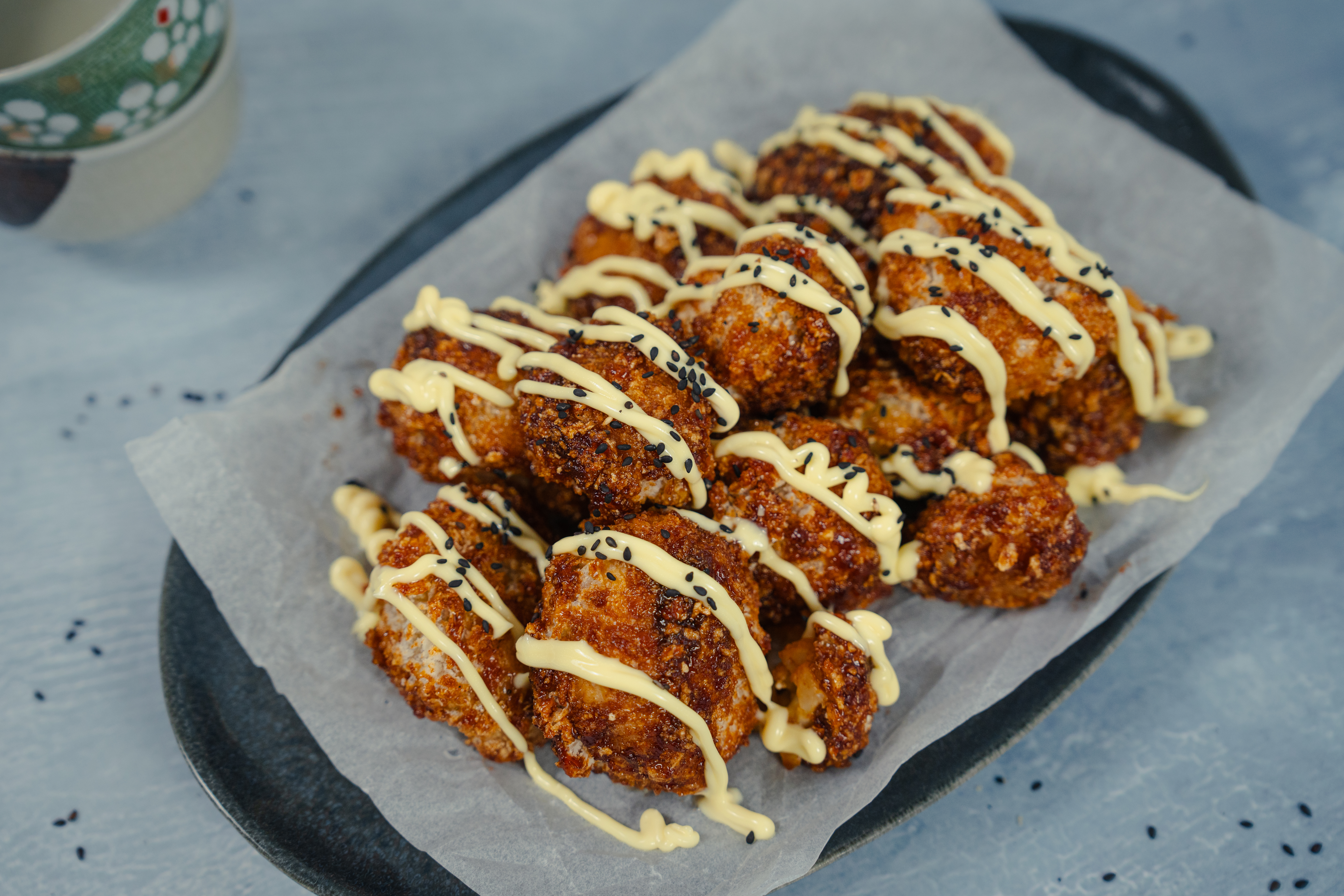 Sticky bloemkool-wings