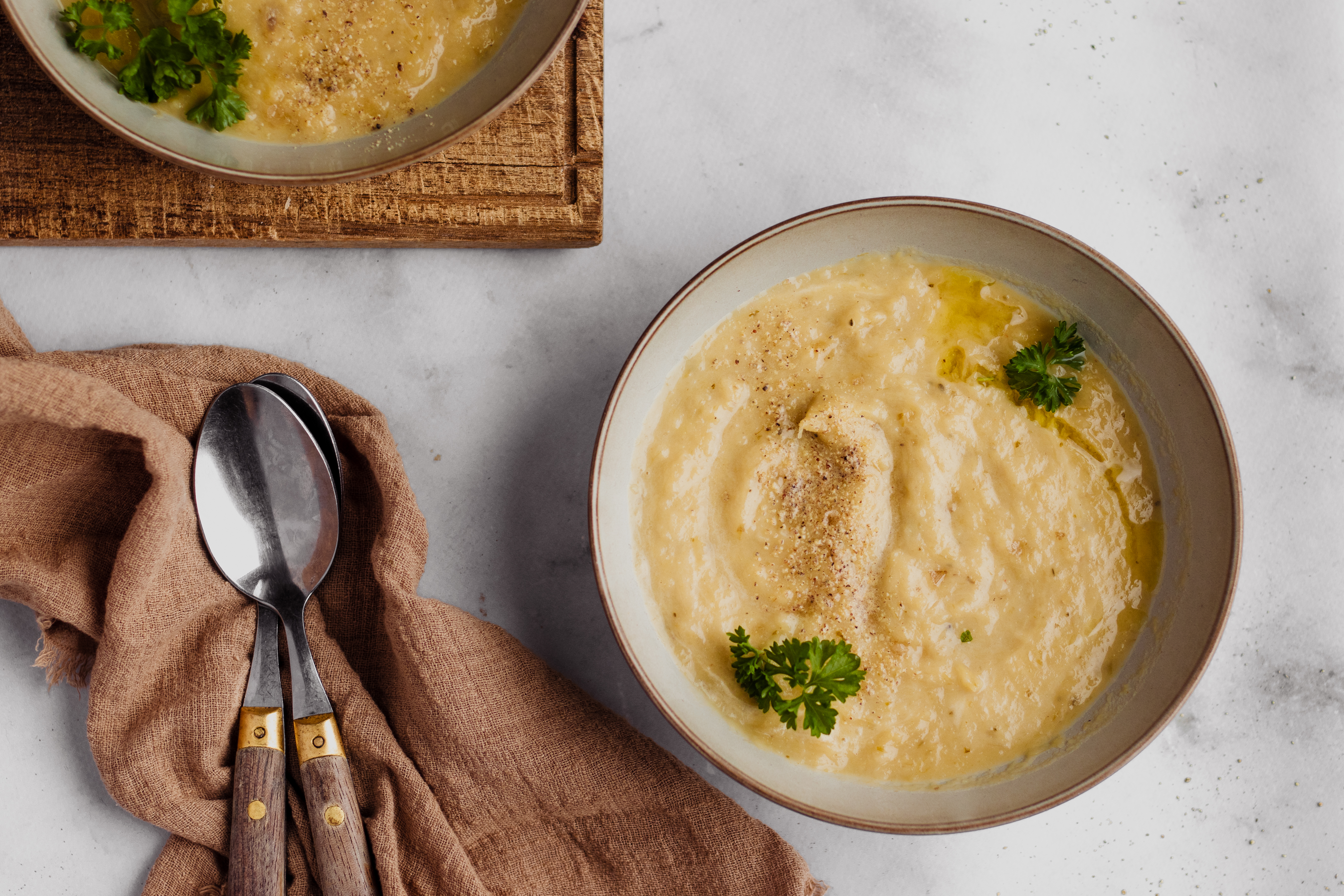 Pastinaaksoep met prei