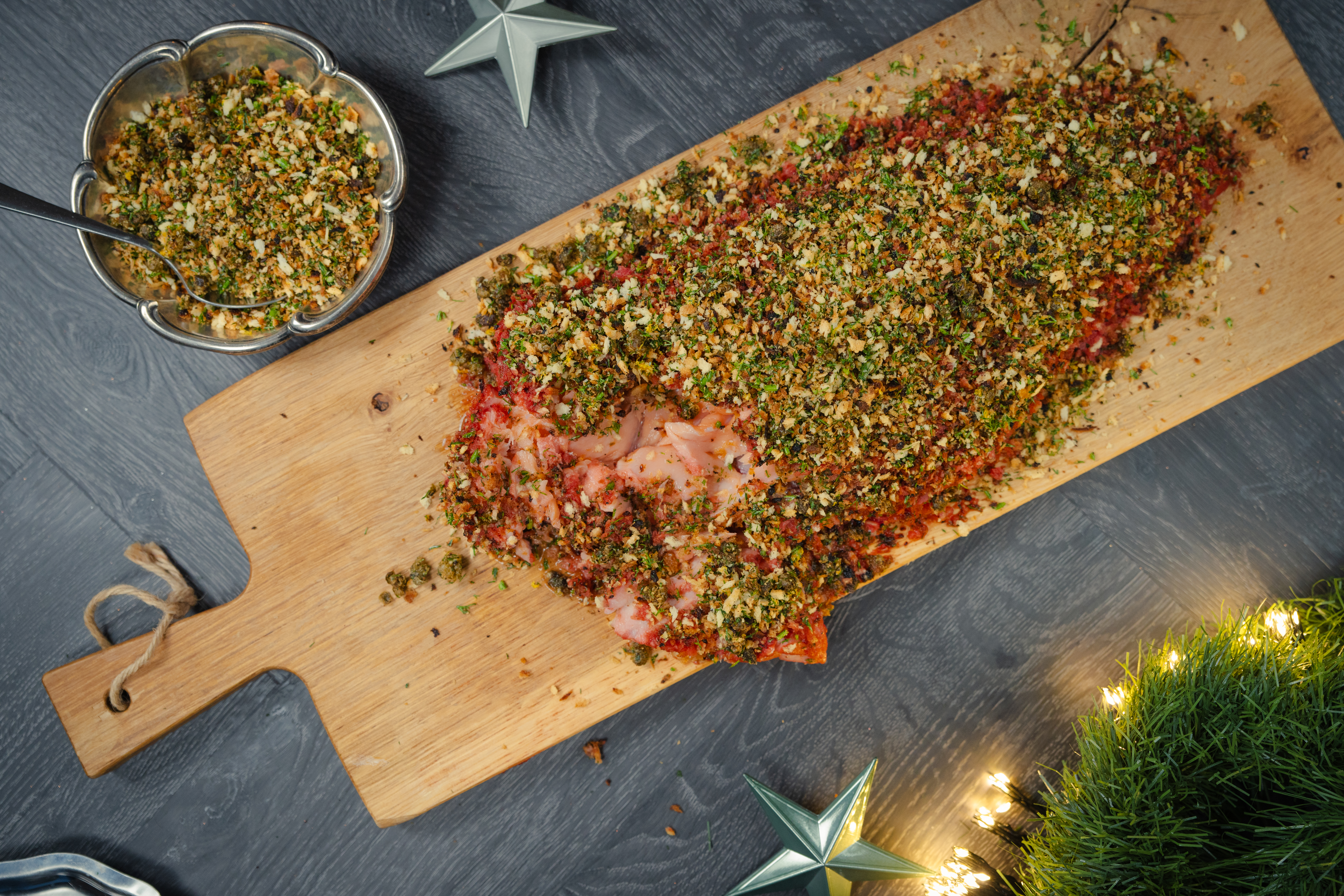 Hele zalmzijde voor Kerst