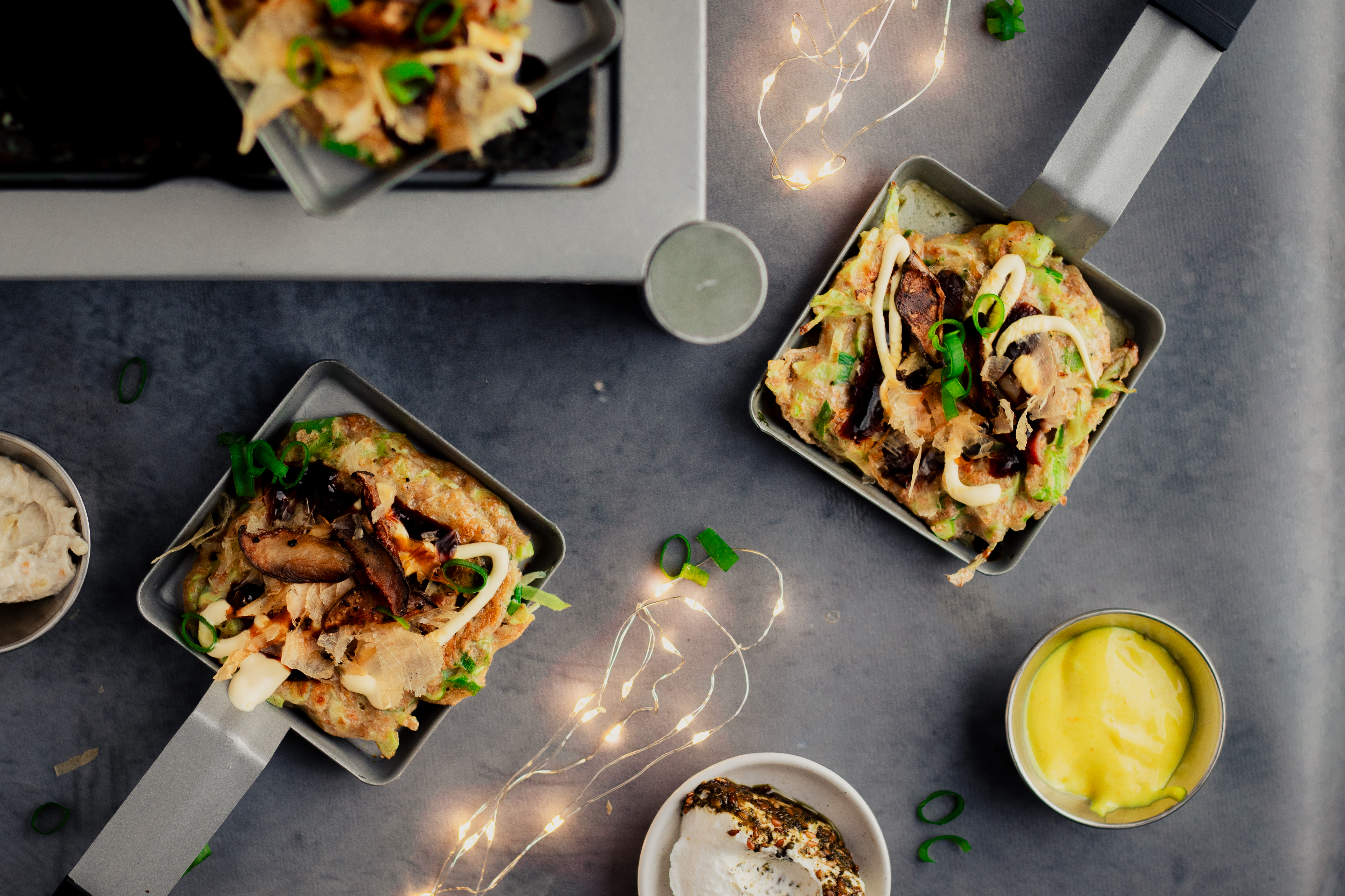 Gourmet groentepannenkoekjes | gourmet mini okonomiyaki