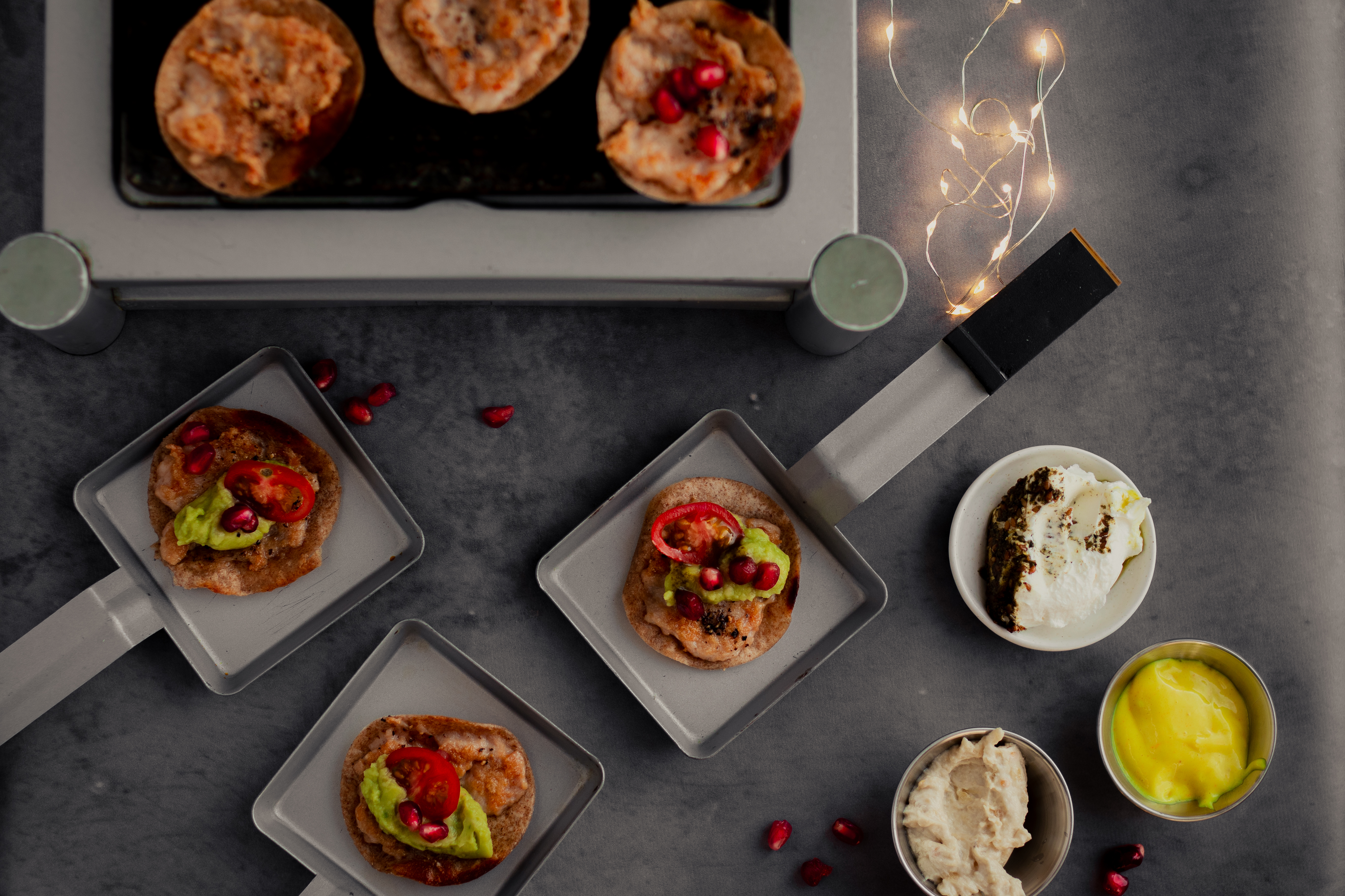 Mini kersttaco's gourmet