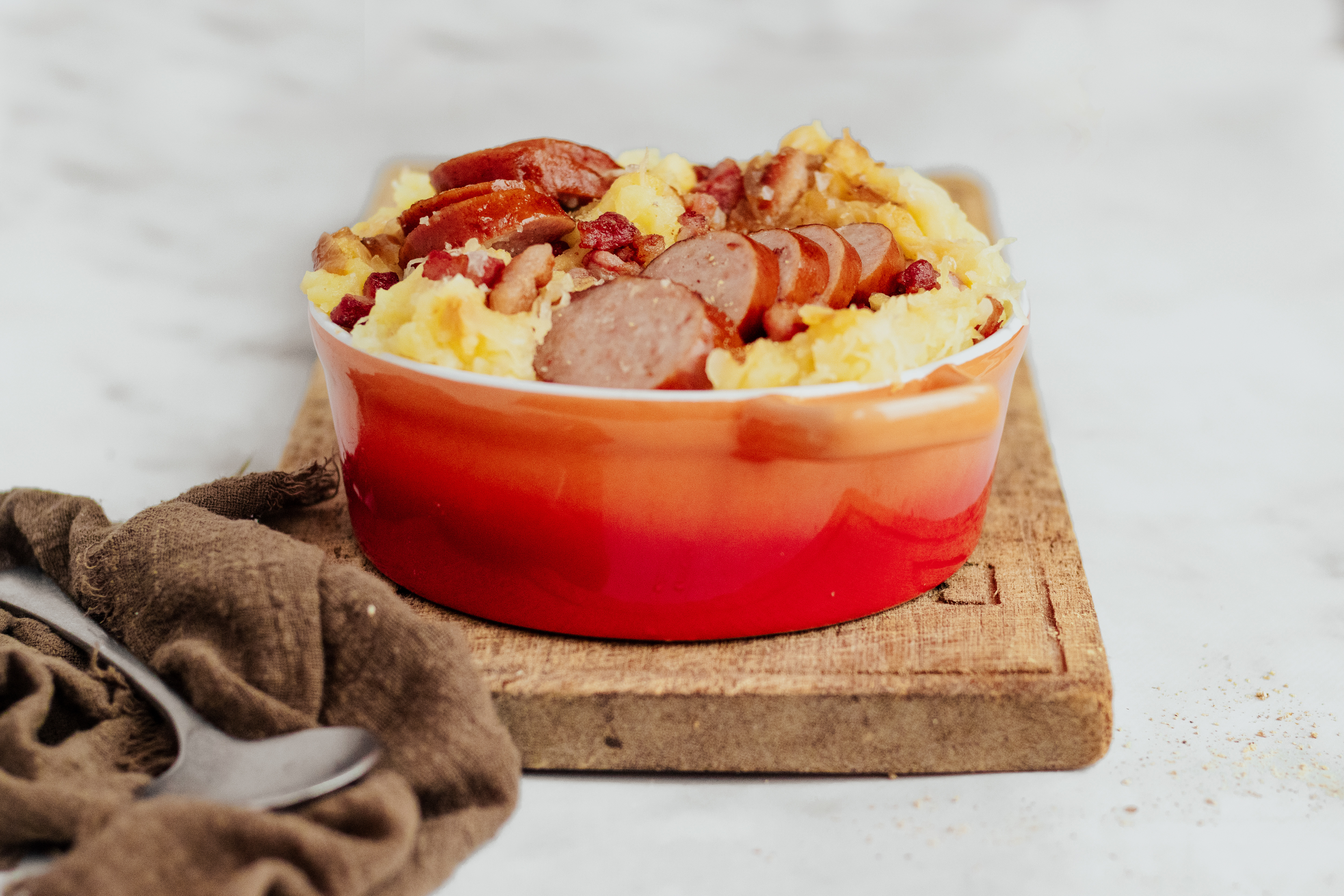 Zuurkoolstamppot met appel