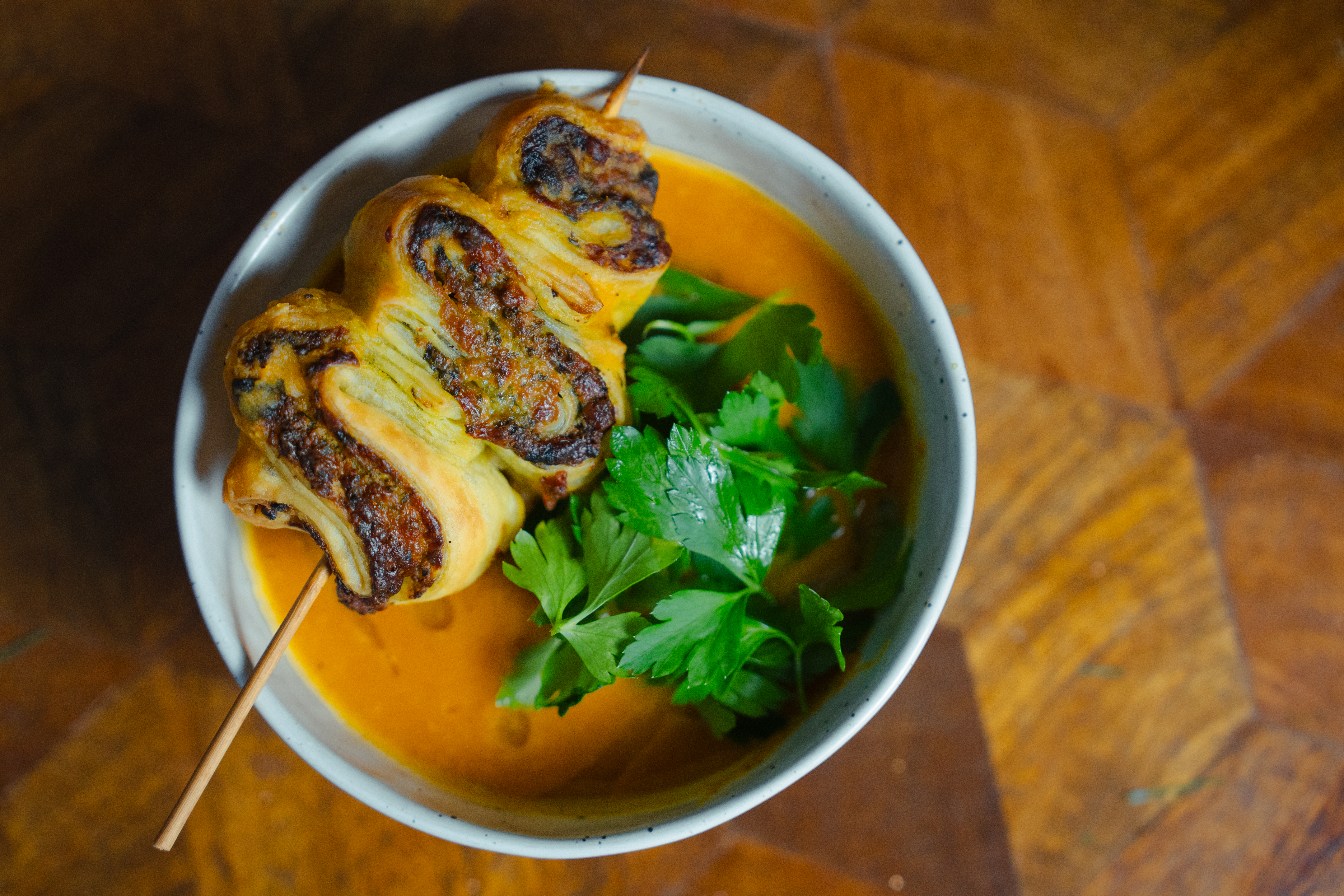 Oranje soep voor kerst