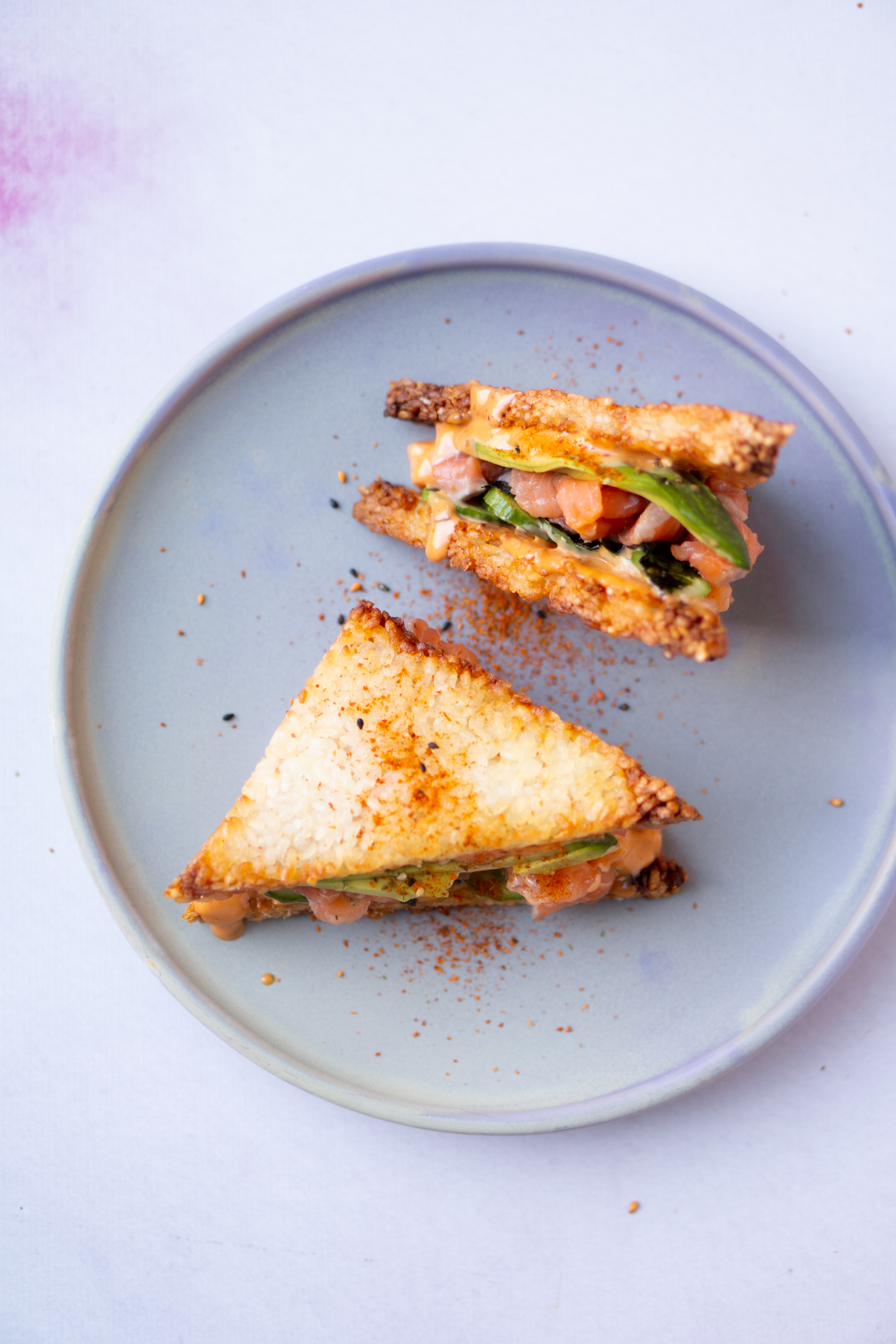 Crispy sushi sandwich maken in de airfryer