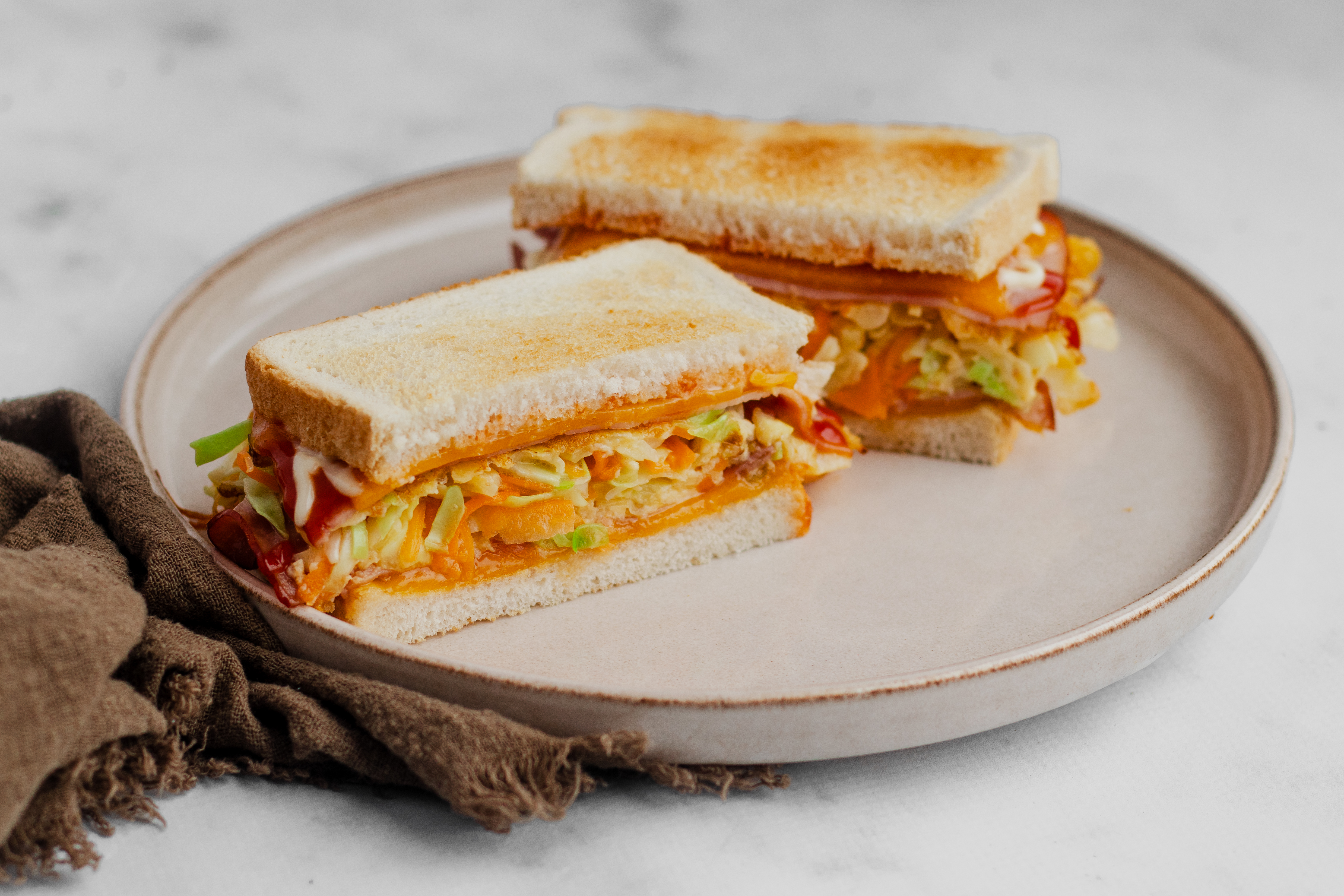 Korean street toast gilgeori toast