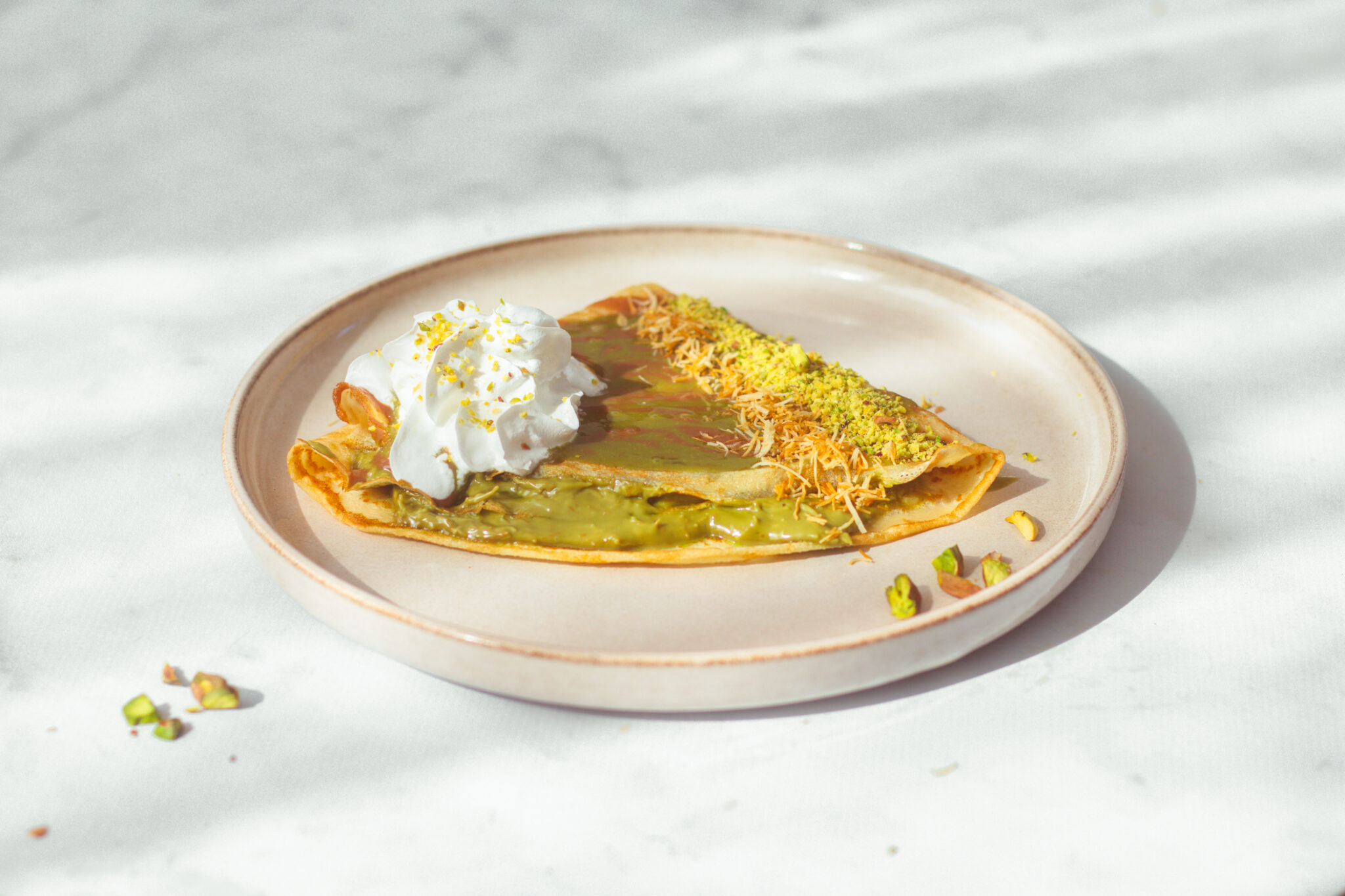 Pistachedessert | pisache pancakes