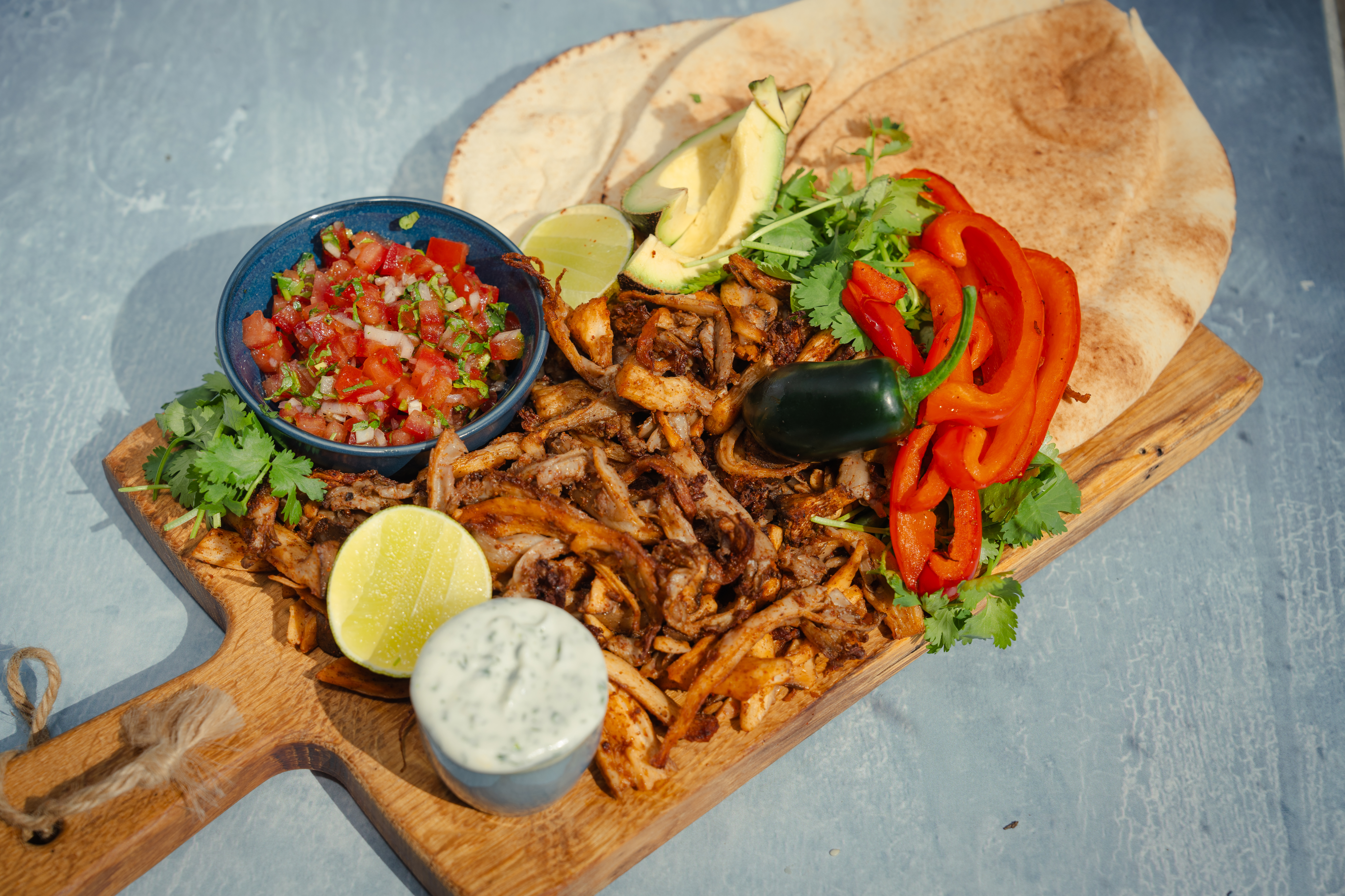 Fafjita recept uit de airfryer met oesterzwam