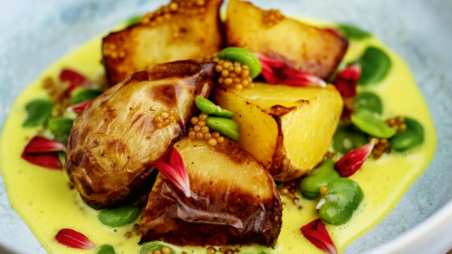 Aardappelrecept: geroosterde aardappels met tuinbonen