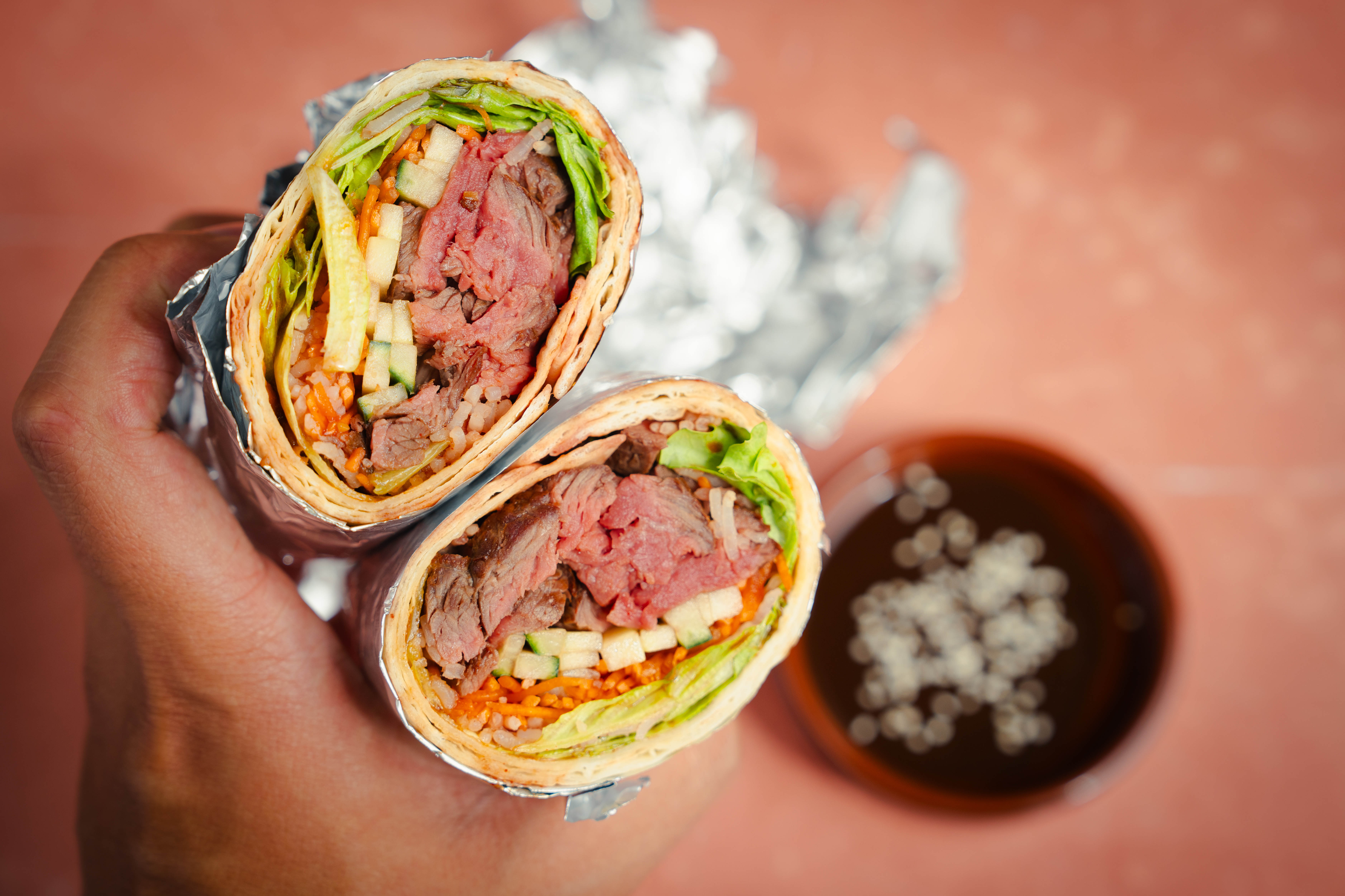 Burrito maken met Koreaanse smaken