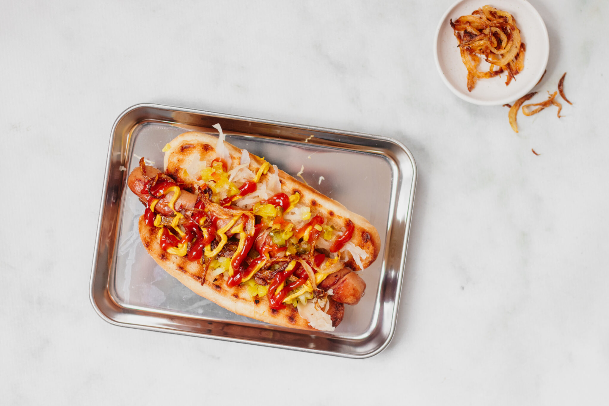 New York Style hotdog recept