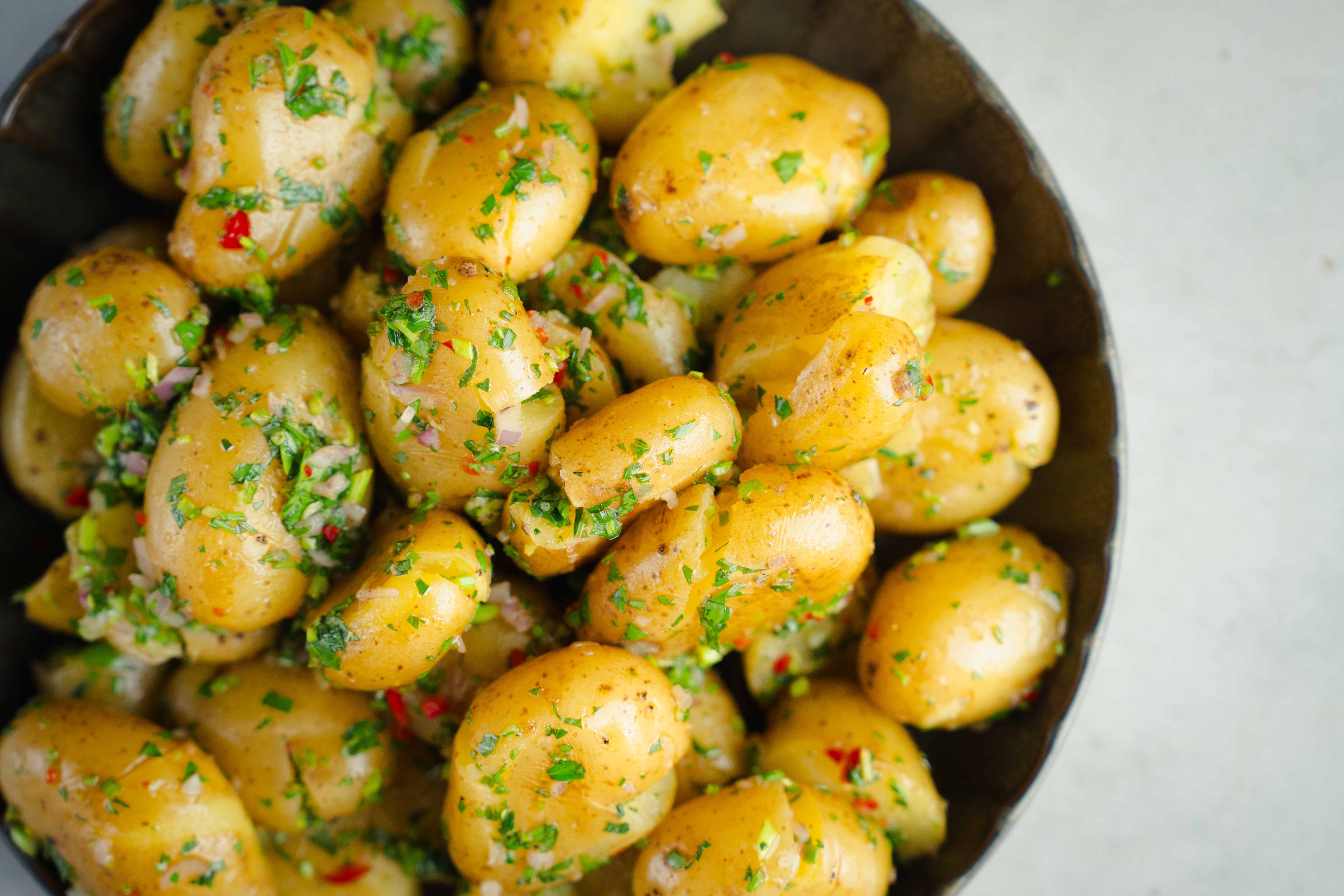 Aardappelsalade recept met chimichurri