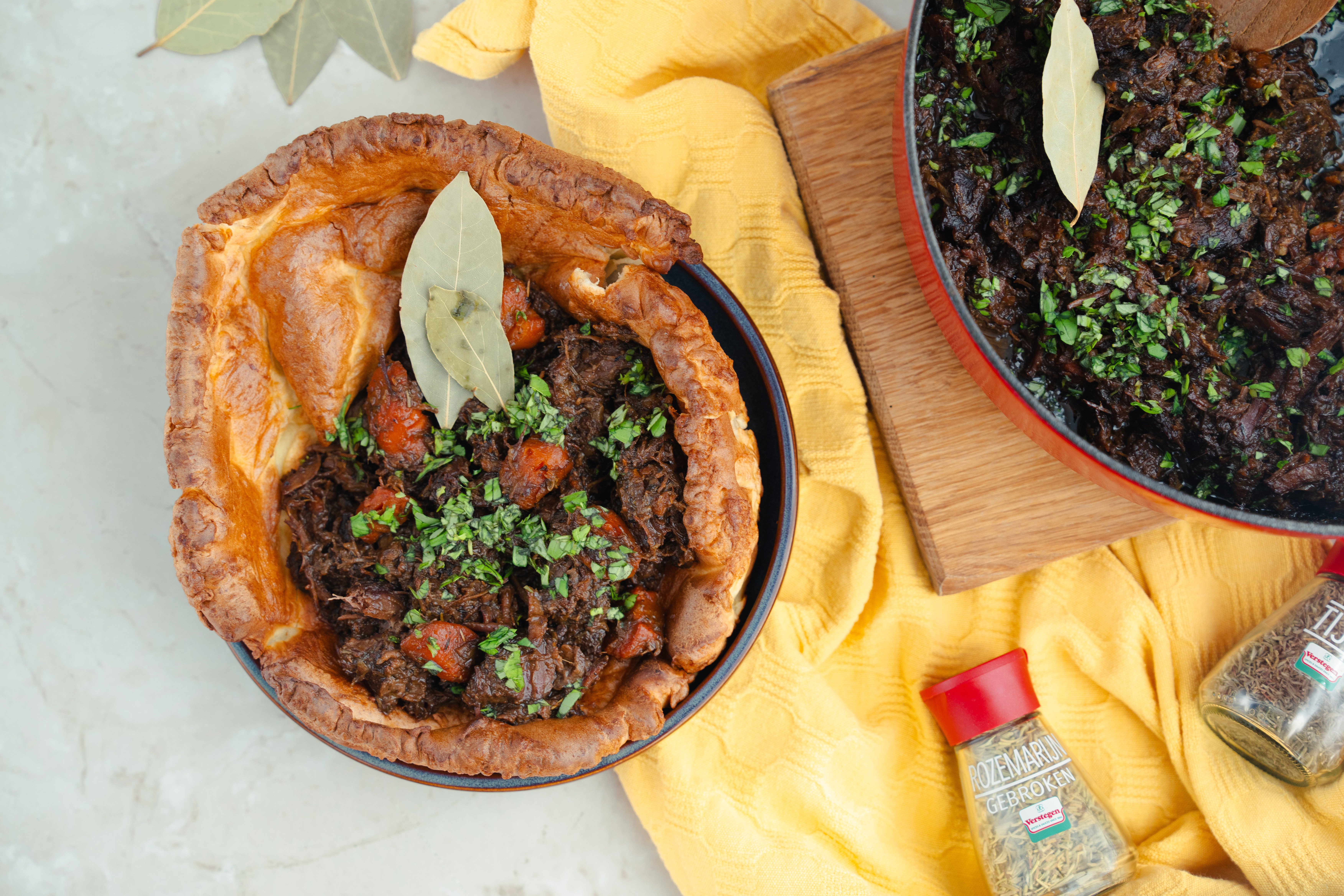 Brits stoofvlees recept met yorkshire pudding