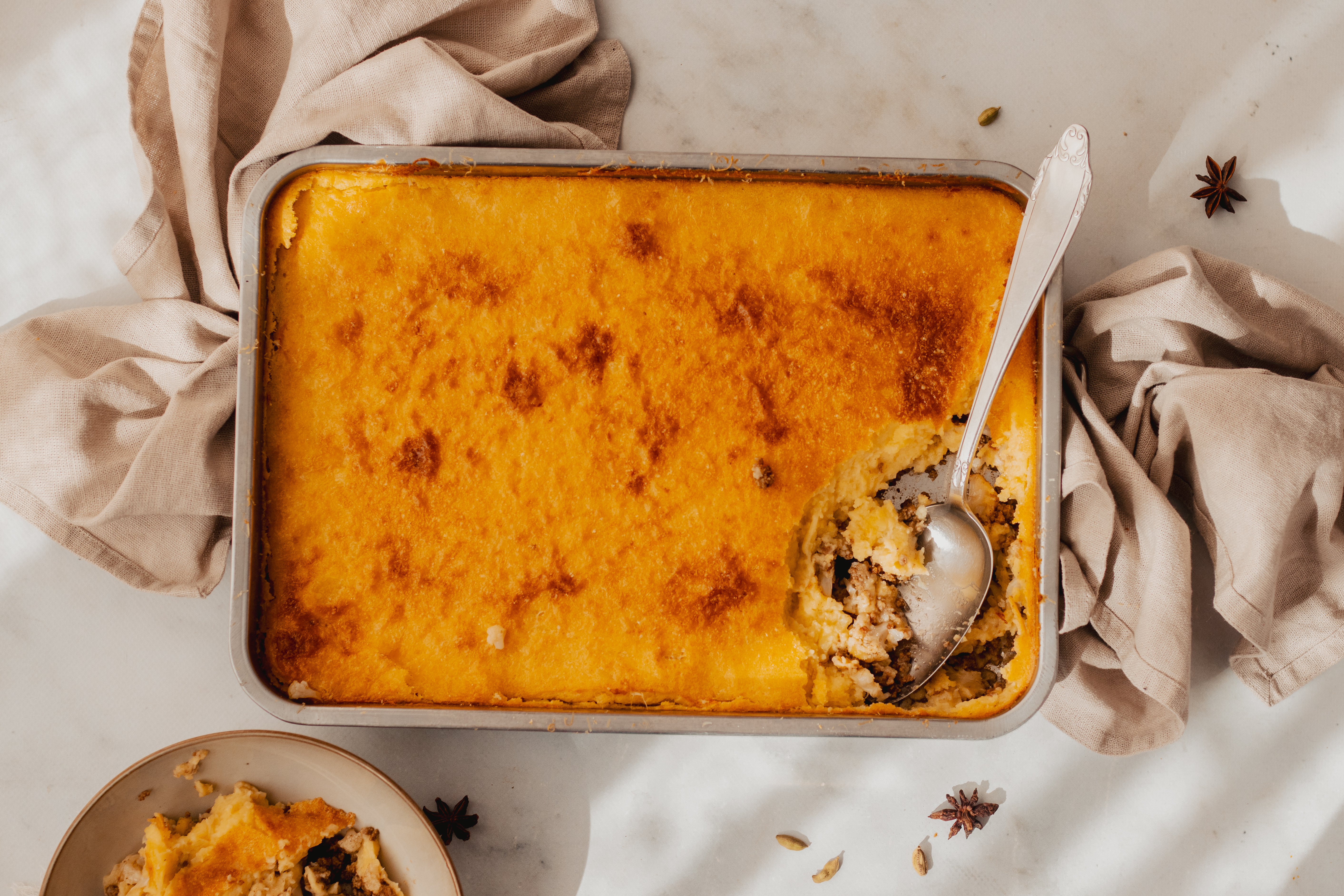 Bloemkoolschotel met gehakt | bloemkoolovenschotel met gehakt