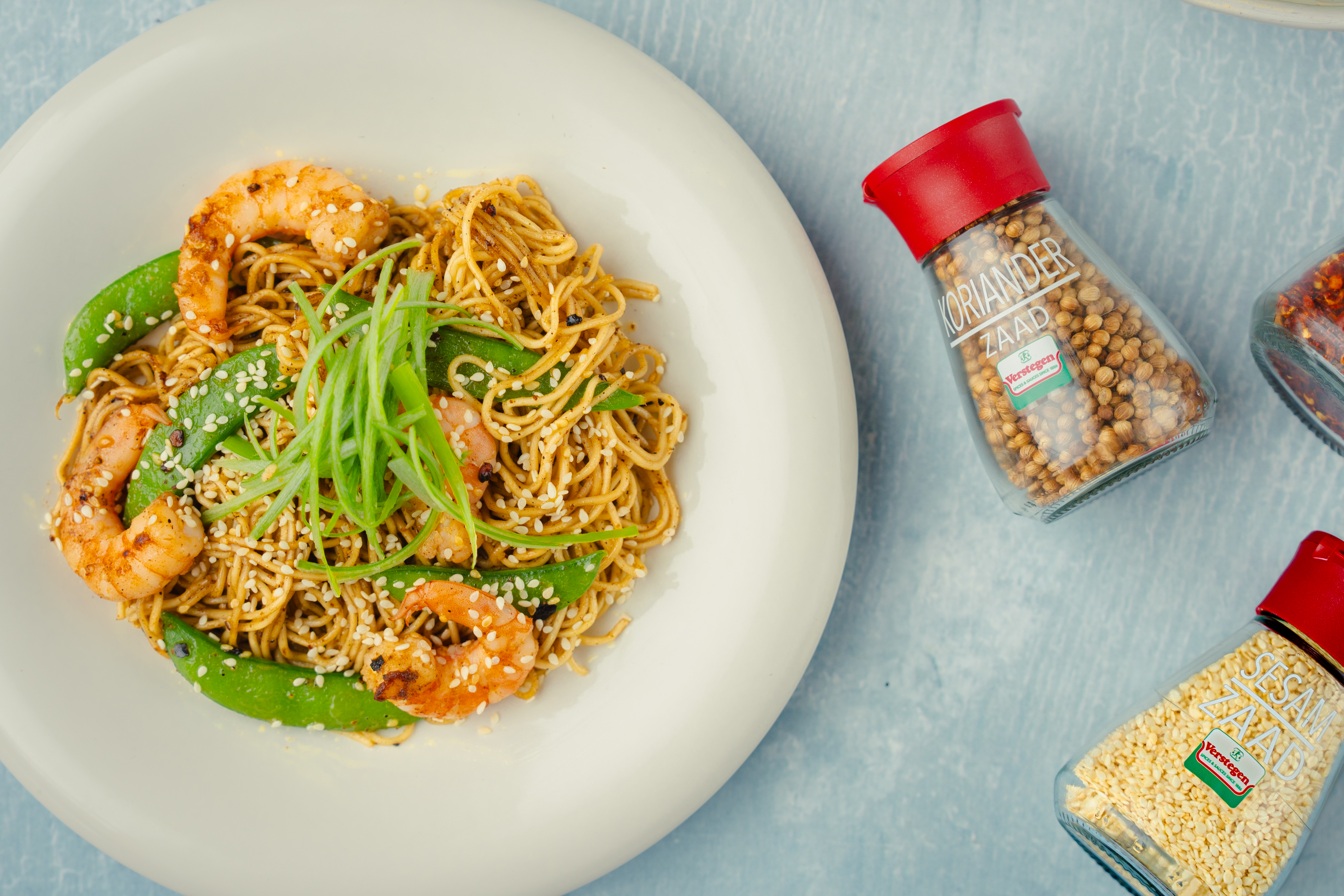 Noodles met garnalen / noedels met garnalen