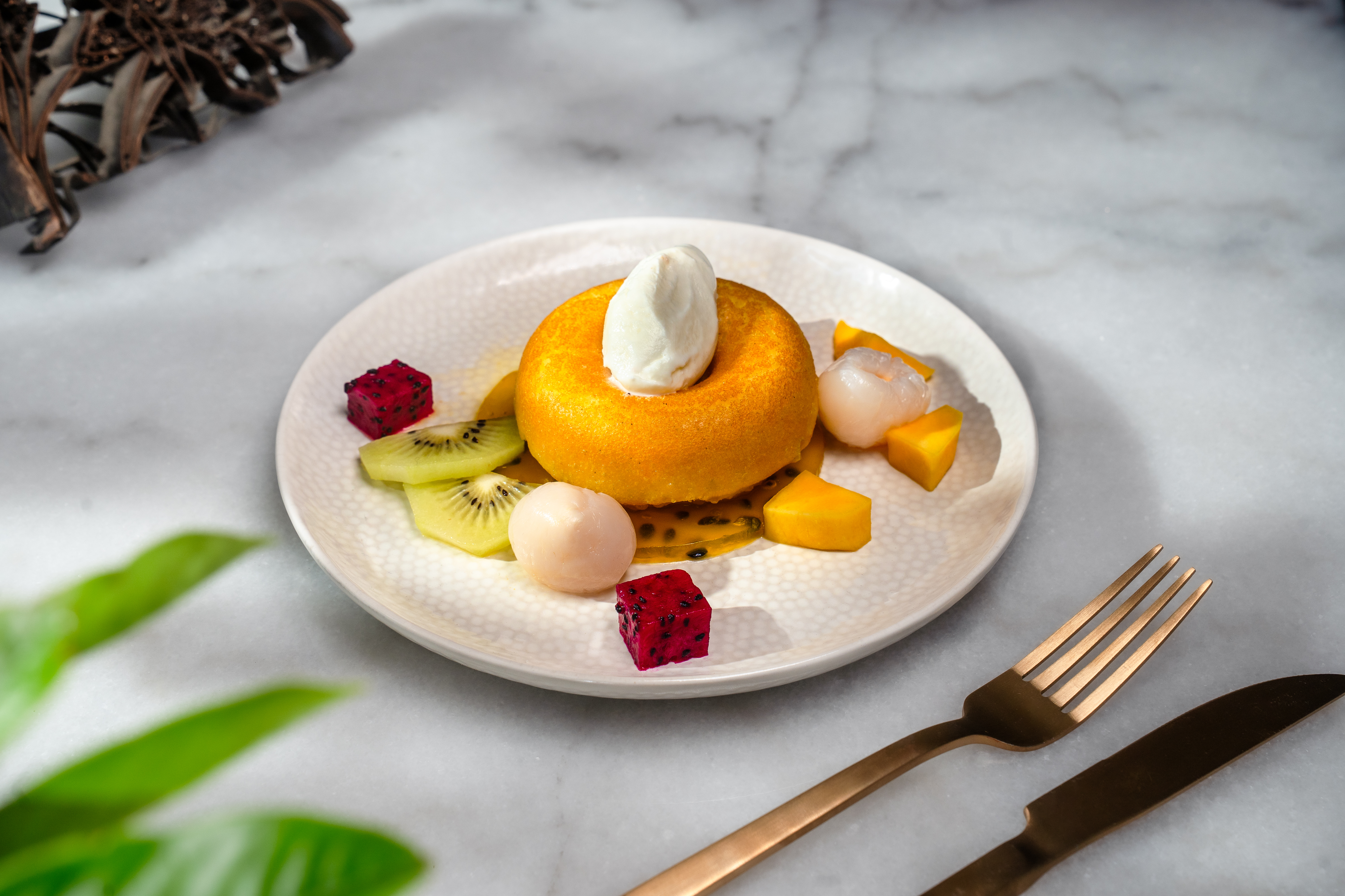 Savarin / dessert met champagne