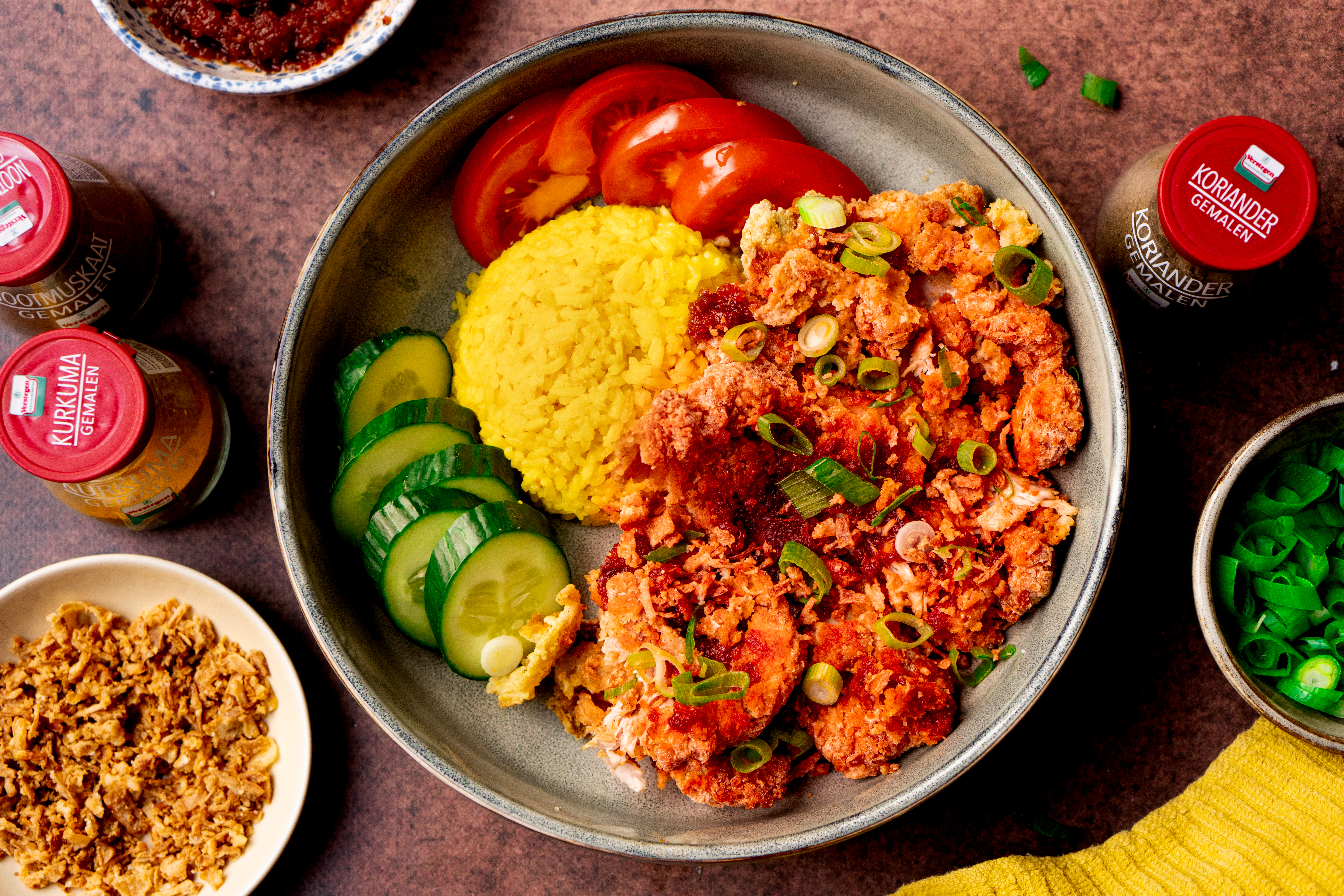 Ayam geprek: Indonesische crispy chicken / fried chicken