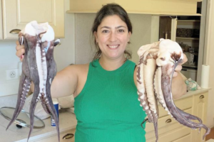 Sandra Buijs in de keuken